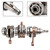 YAMAHA 60HP outboard Engine One PC Crankshaft assy One PC 69D-11400-00,69D-W1140-01 Generic