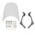 2020-2023 HONDA Trail 125 CT110 CT125 Hunter Cub front Windshield Clear Generic 2020-2023 HONDA Trail 125 CT110 CT125 Hunter Cub front Windshield Clear Generic