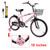 18 inch Kids' Bike Child Mini Bicycle For 5-8 Years Old Girls bike Kiddies bicycle with basket pedal PINK