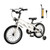 16 inch Kids' Bike Child Bicycle For Boys and Girls Age 4-8 Years Old with Training Wheel Basket gift Magnesium alloy Ivory white