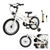 16 inch Kids' Bike Child Bicycle For Boys and Girls Age 4-8 Years Old with Training Wheel Basket gift Magnesium alloy Ivory white