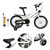 16 inch Kids' Bike Child Bicycle For Boys and Girls Age 4-8 Years Old with Training Wheel Basket gift Magnesium alloy Ivory white