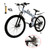 26" wheels 27 speed double disc brake folding mountain bike MTB for adults White