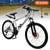 26" White 27 speed double disc brake Suspension Fork mountain bike MTB for adult