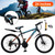 24" Spoke Wheel 24 Speed Mountain Bicycle Adult Bike MTB w/ fender Blue+Orange