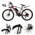 26 inch 21 speed 500W electric mountain bike MTB Bicycle Ebike For adults Red