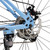 26 inch 27 speed double disc brake mountain bike MTB For adults With Cup holder Fender Blue