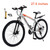 27.5 inch 27 speed double disc brake mountain bike MTB bicycle For adults With Cup holder Fender Silver