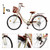 26 inch 7 speed Spoke Wheel Cruiser Bike Women Bicycle Girl's City Bike With basket Rear seat Cream