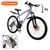 27.5" 27 speed double disc brake Suspension Fork mountain bike MTB adults Purple