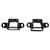1980-1997 Ford F150 F-250 F-350 Mercury 4PCS Front Upper Lower Door Hinge 925-066 Generic