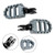 1994-2023 Yamaha XSR700 XSR900 FJR1300 YZF-R6 YZF-R1 Front Footrests Foot Peg Gray Generic