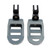1994-2023 Yamaha XSR700 XSR900 FJR1300 YZF-R6 YZF-R1 Front Footrests Foot Peg Gray Generic