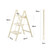 Multi functional Folding Ladder Large Cleaning White