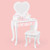 Kids Girls Vanity Table Children Dressing Mirror Make Up Desk Toy Play Gift Set