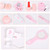 Kids Girls Vanity Table Children Dressing Mirror Make Up Desk Toy Play Gift Set