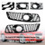 2009-2013 Audi A3 8P Honeycomb Bumper Front Fog Light Grille Cover Gloss Black Chorme 8P0807681 8P0807682 Generic
