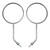 1969-1972 Honda CL70 K0-K3 Chrome Rearview Mirrors Left and Right M8x1.25 88120-028-600 88110-028-600 Chrome Generic
