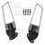 2003-2012 Honda CBR600RR CNC Aluminum Adjustable Swivel Winglet Mirror White Generic