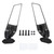 2013-2022 Kawasaki ZX-6R CNC Aluminum Adjustable Swivel Winglet Mirror White Generic