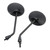 Pair Black Rearview Mirror M8x1.25 For Simson S50 S51 S53 SR50 Schwalbe KR51