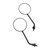 BLACK REAR VIEW MIRROR PAIR Ø100MM FOR SIMSOM S50 S51 S53 SR50 SCHWALBE KR51