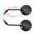BLACK REAR VIEW MIRROR PAIR Ø100MM FOR SIMSOM S50 S51 S53 SR50 SCHWALBE KR51