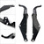 1996-2013 Harley Touring Electra Glide FLHT Head Fairing Support Mount Brackets Black Generic 1996-2013 Harley Touring Electra Glide FLHT Head Fairing Support Mount Brackets Black Generic