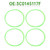 1999-2016 Volkswagen 4pcs Intercooler Turbo Hose Pipe Seal O-Ring 1J0145117J Generic