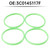 2000-2017 Skoda 4pcs Intercooler Turbo Hose Pipe Seal O-Ring 3C0145117F Generic