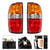 2PCS Rear Tail Lights Lamps For Toyota Tacoma 2001-2004 W/Bulbs
