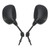 Before 1999 Piaggio Zip Base 50cc AC Rearview Mirrors Left and Right M8x1.25 271018 Black Generic