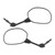 Before 1999 Piaggio Zip SSL 25 Rearview Mirrors Left and Right M8x1.25 271018 Black Generic