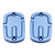 2004-2024 Yamaha TMax 500 530 560 CNC Brake Fluid Reservoir Caps Kit Blue Generic