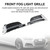 2018-2019 Audi S5 A5 S-Line Cabriolet / Coupe / Sportback 2PCS Front Bumper Fog Light Grille Cover Trim 8W6807682FRU6 Generic