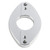 1.25" Aluminum Firewall Pass Through for Wiring Harness- Eliminates Grommet in Fire Wall