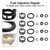 4PCS Side Feed Fuel Injector Repair Kit Filters Seals O-Rings Pintle Caps 4PCS Side Feed Fuel Injector Repair Kit Filters Seals O-Rings Pintle Caps