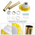 Installation Kit For Freestanding Bathtub With White PVC Pipe and Brass Pipes