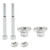 2022-2024 Ducati Desert X/ X Rally CNC Aluminum Handlebar Risers Rise Up 20mm SilverGeneric