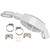 2021-2023 HONDA CRF 250 300 Steel Exhaust Muffler Pipe Bracket Decorative Cover Silver Generic