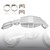 2021-2023 HONDA CRF 250 300 Steel Exhaust Muffler Pipe Bracket Decorative Cover Silver Generic