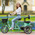 400W 48V 12A Electric Folding Tricycle 3 Wheel E-bike with Rear Seat for Adult 