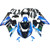 2005-2006 Kawasaki ZX6R 636 ZX 6R Injection Fairing Kit Bodywork Plastic ABS Amotopart Fairing #041