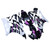 2006-2007 Yamaha YZF 600 R6 Injection Fairing Kit Bodywork Plastic ABS Amotopart Fairing #168