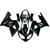 2002-2005 Triumph Daytona 600 650 Injection Fairing Kit Bodywork Plastic ABS Amotopart Fairing #128