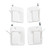 1999-2016 Ford Super Duty F250 F350 4PCS  Exterior Door Handle 7C3Z2522404AA Generic