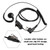 M-018 Small PTT-B6 Curve Hook Earhook Headset For GP2000 CP88 SP10 PRO1150 P040