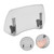 Universal Adjustable Windshield Clip On Wind Screen Deflector Extension Spoiler Clear