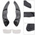2016-2024 VW T-Roc Variant Tiguan Touareg Carbon Look Steering Wheel Paddle Shifter Extension Covers Generic