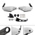 2023-2024 Honda XL750 Transalp Motorcycle Protector Hand Guards WHI Generic
